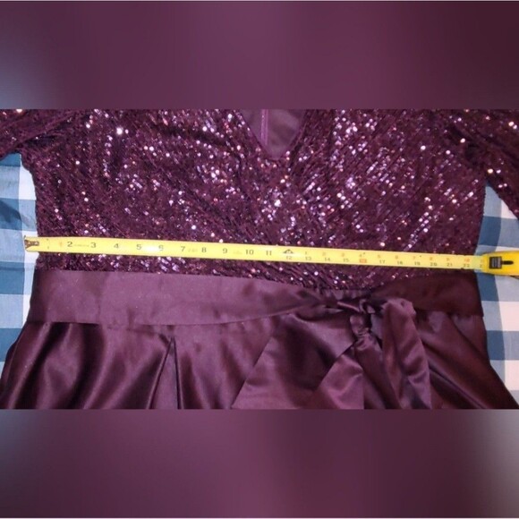 Xscape Purple Evening Gown Plus Size 22W - Picture 7 of 10